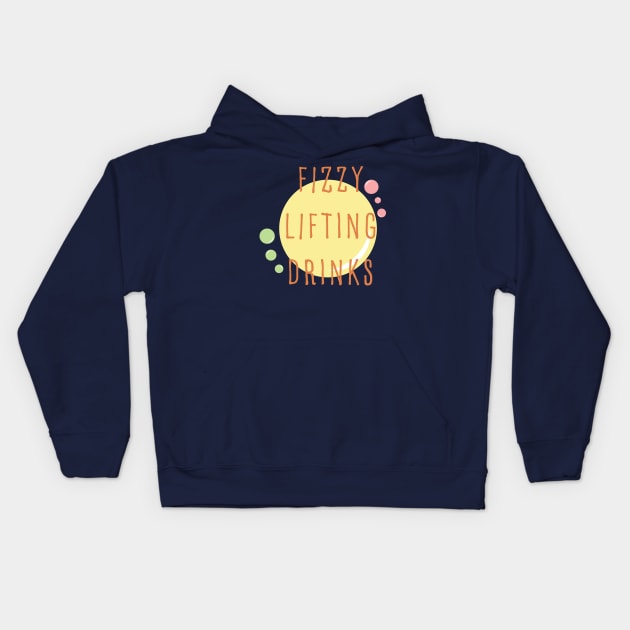 fizzy lifting drinks Kids Hoodie by bug bones